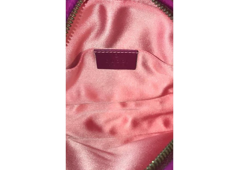 Gucci marmont hot sale velluto fucsia