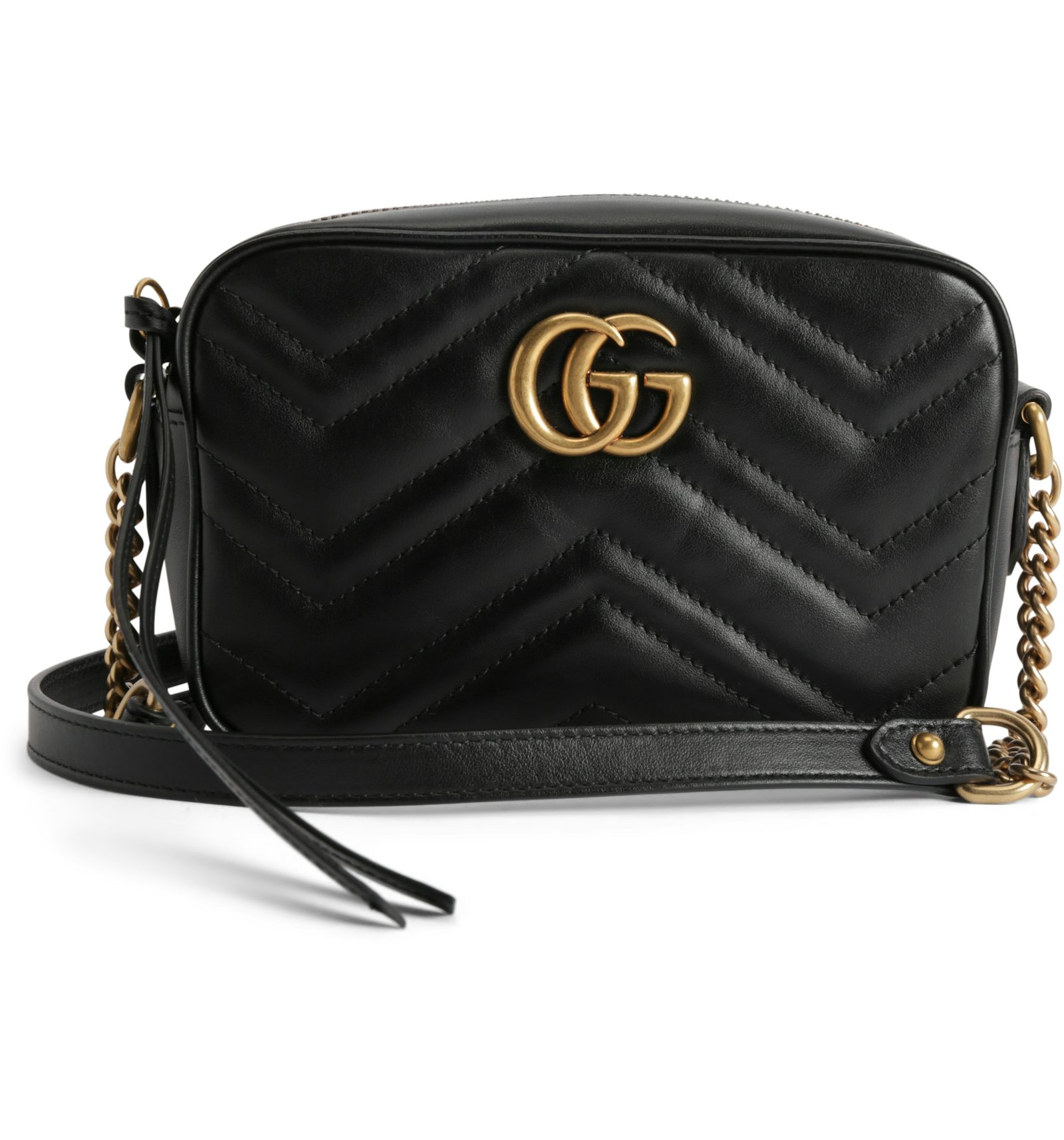Gg marmont matelasse leather mini chain camera bag Outlet