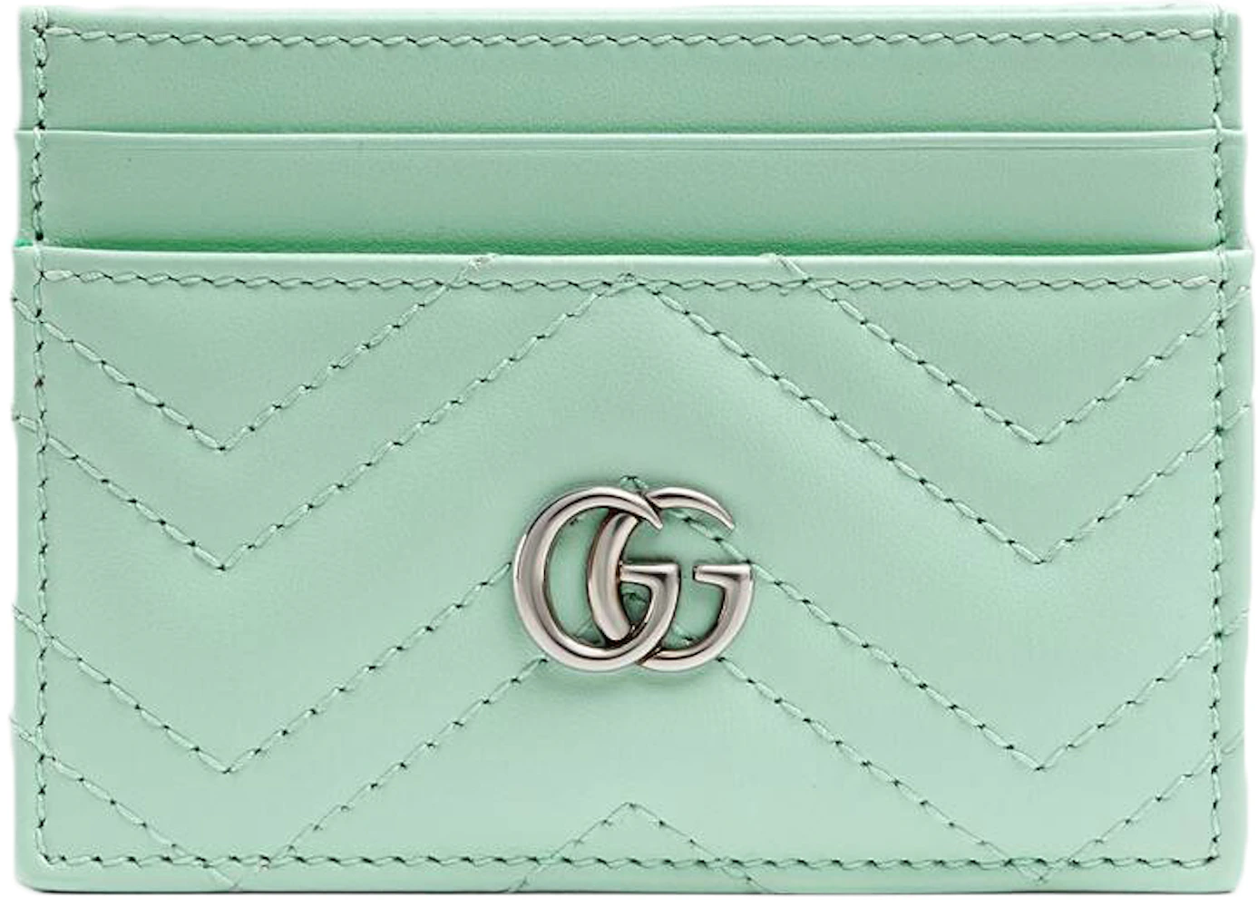 Gucci GG Crystal Card Case Green in GG Crystal Canvas with Palladium-tone -  US