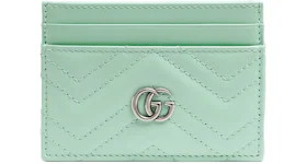 Gucci Marmont Card Case GG (4 Card Slot) Pastel Green