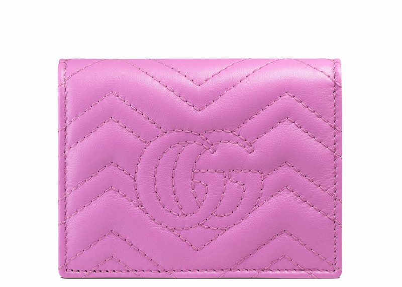 Gucci marmont card case pink new arrivals