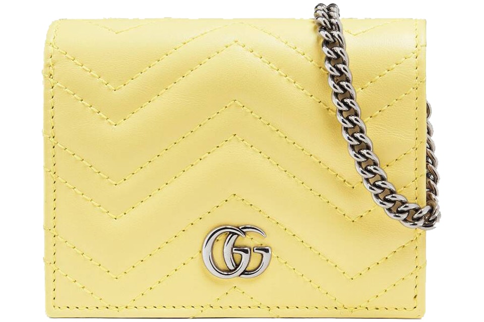 Yellow gucci card holder Clearance