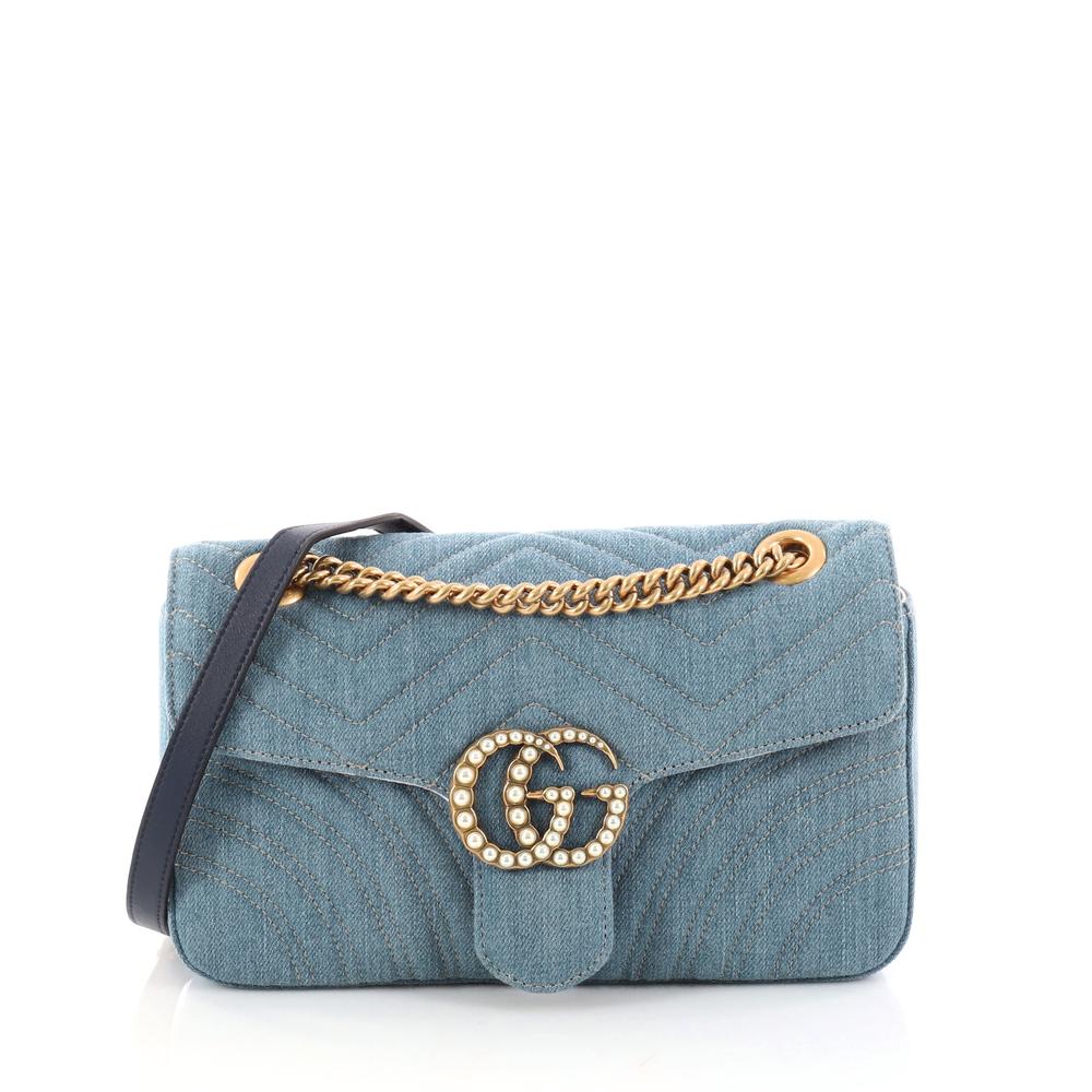 Gucci - Denim Marmont Backpack - New | Bagista