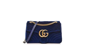Gucci GG Marmont Matelasse Medium Cobalt Blue