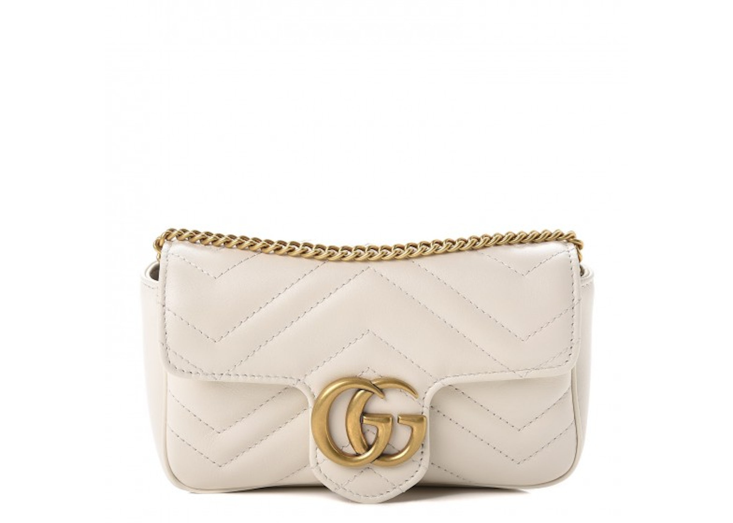 Gucci GG Marmont Super Mini Bag - White