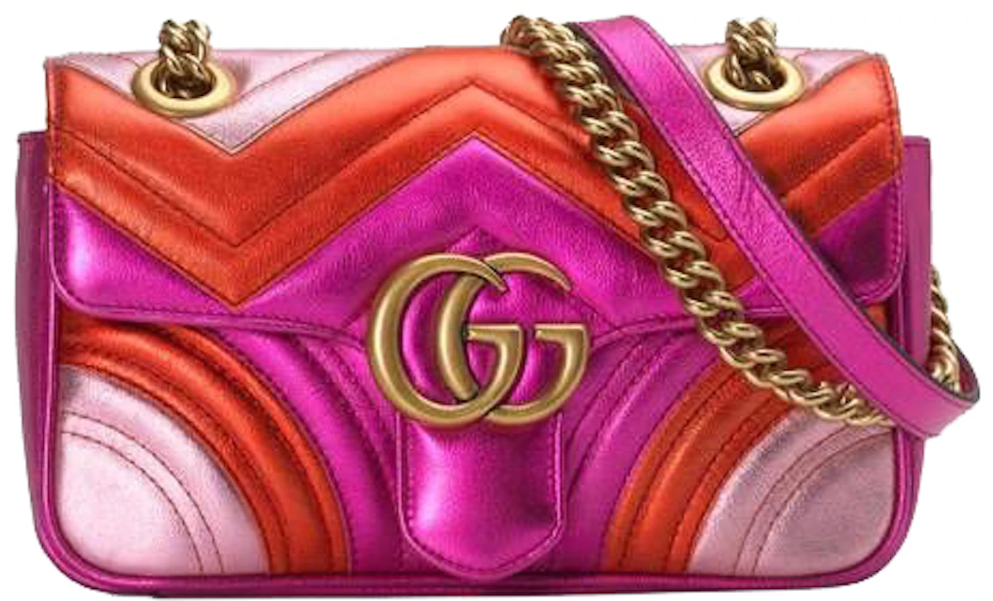 Gucci, Bags, Nwt Gucci Marmont Matelasse Flap Bag Pink