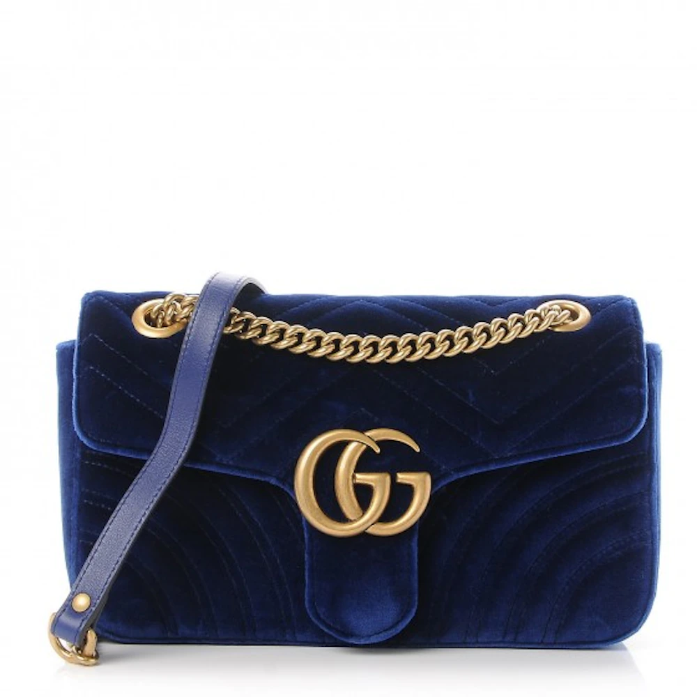 Gucci GG Marmont matelass茅 Mini Bag - Blue