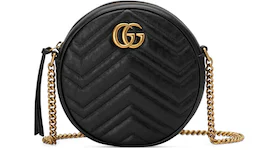 Gucci GG Marmont Round Shoulder Bag Mini Black