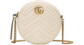 Gucci GG Marmont Round Shoulder Bag Mini White