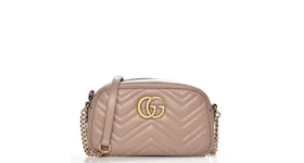 Gucci GG Marmont Camera Bag Matelasse Small Dusty Pink