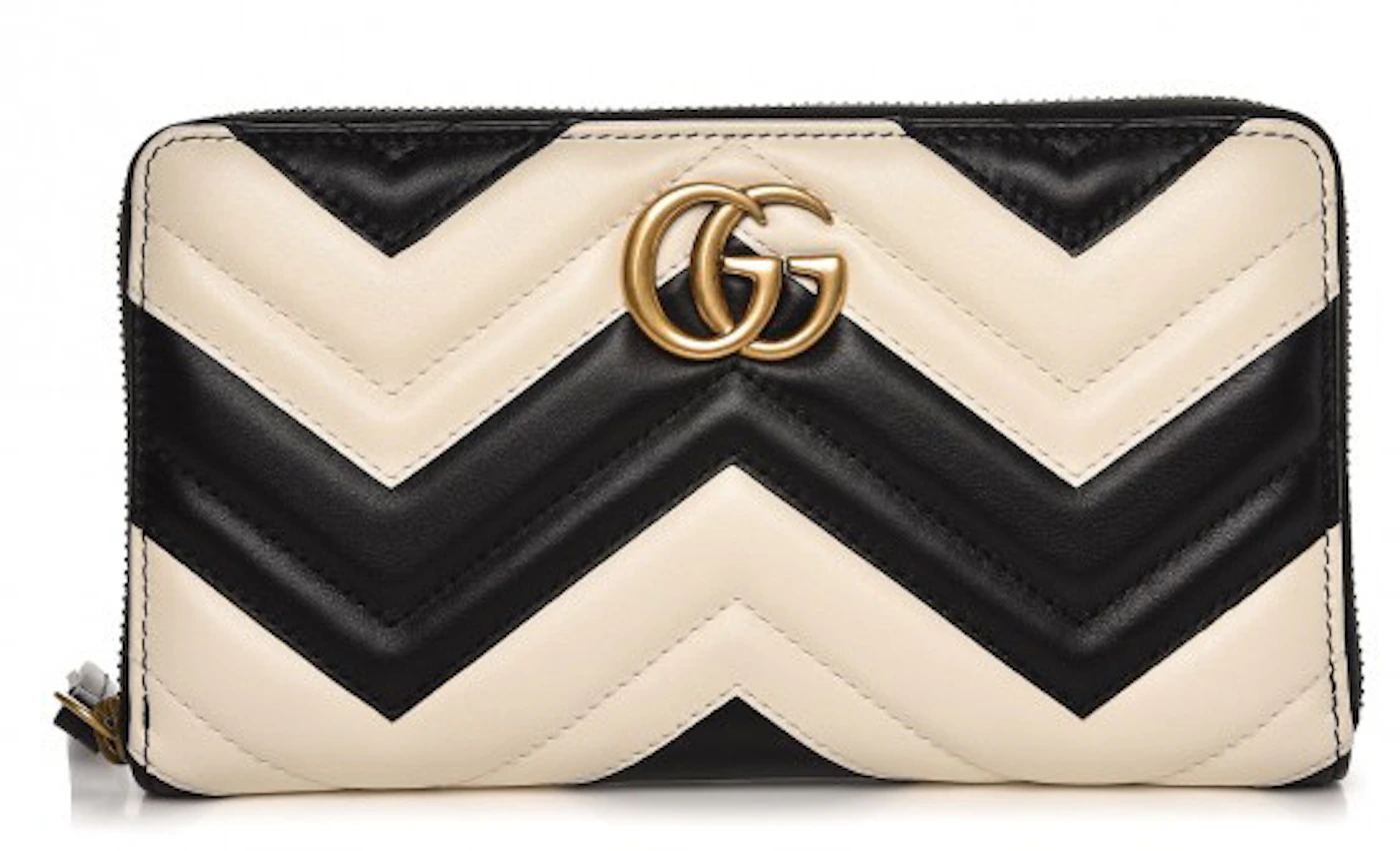 Gucci GG Marmont Zip-Around Wallet - Neutrals