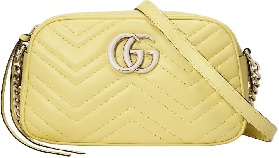 Gucci GG Marmont Zip Around Camera Bag Matelasse Leather Small at