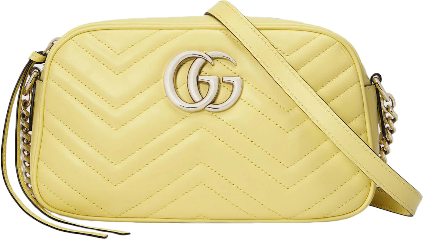 Gucci GG Marmont Matelasse Shoulder Bag Mini Pastel Pink in Matelasse  Calfskin Leather with Palladium-tone - US