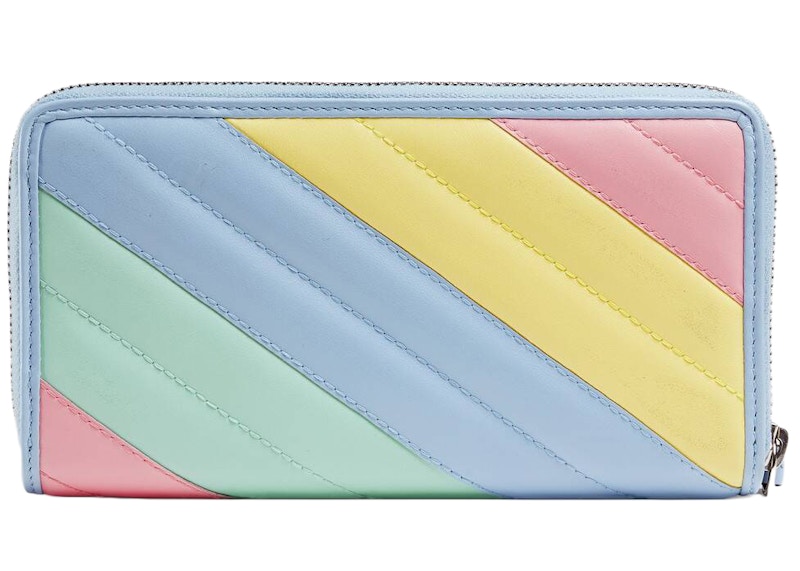 Gucci Marmont Zip Around Wallet GG (12 Card Slot) Pastel Multicolor in