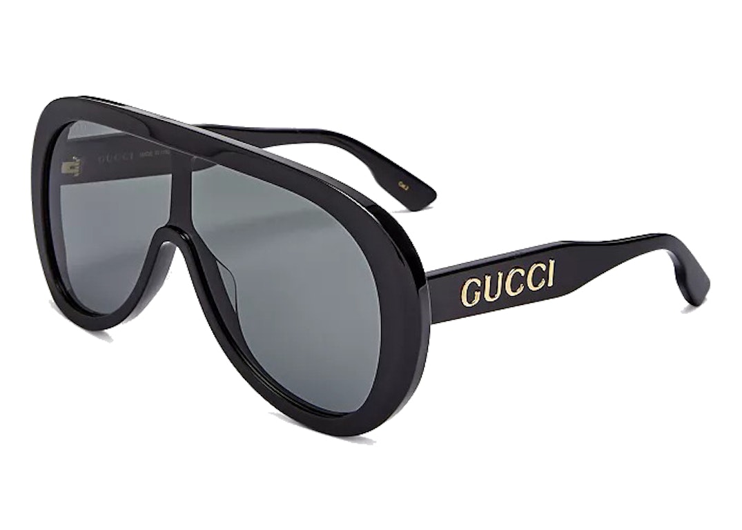 Pre-owned Gucci Mask Aviator Sunglasses Black (gg1370s 001 99)