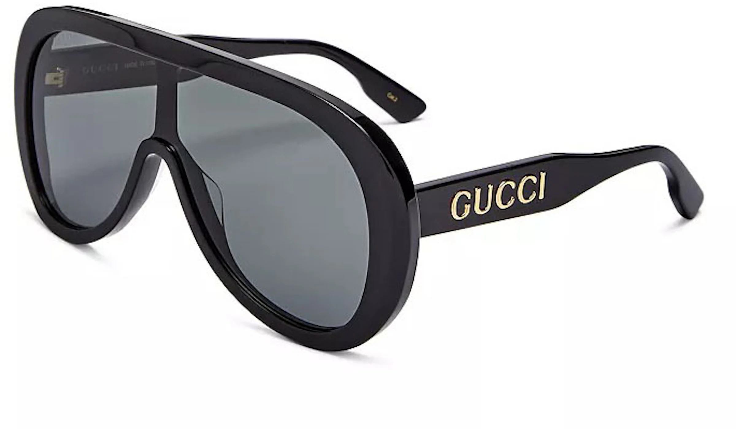 Gucci Mask Sunglasses Black/Gold (GG1370S 001) in Acetate with Gold-tone -  US