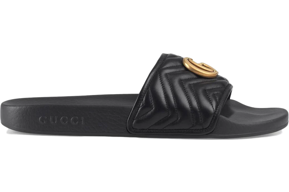 Gucci Matelasse Slide Black Double G