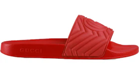 Gucci Matelasse Slide Red