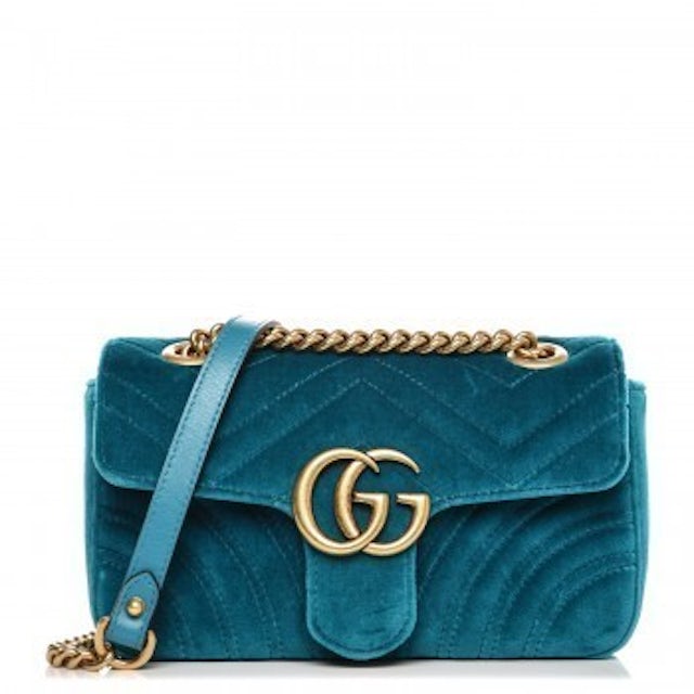 Gucci, Bags, Gucci Gg Marmont Mini Velvet Matelass Shoulder Bag