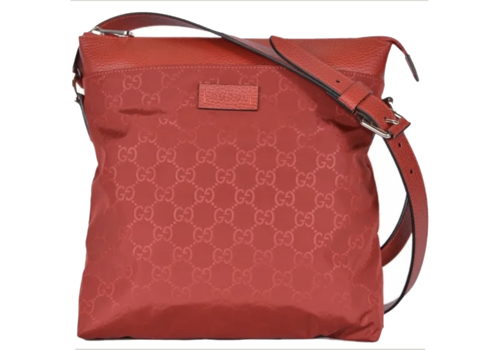 Gucci Messenger Bag GG Nylon Red in 