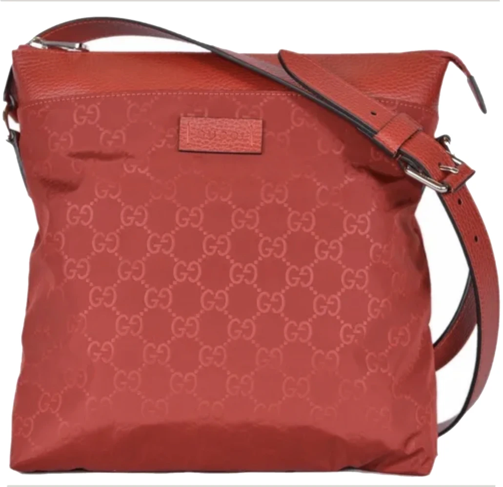 Gucci GG Red Nylon Messenger Bag – The Don's Luxury Goods