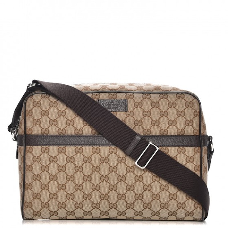 Gucci waist bag monogram outlet gg web strap beige