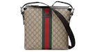 Gucci Messenger Supreme Web GG Brown/Red/Green