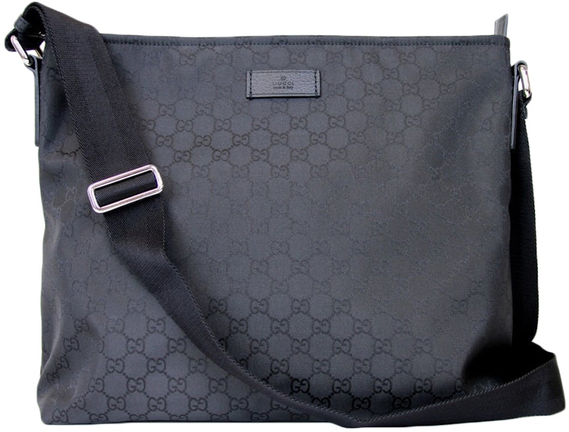 gucci messenger gg monogram black