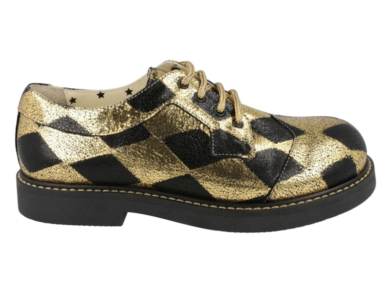 Gucci サンダル　ブロンズゴールドカラーサイズ36.5ご希望価格にお値下げ Gucci Metallic Diamond Print Oxfords Gold (Kid's) - 603122