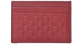 Gucci Microguccissima Card Holder Red