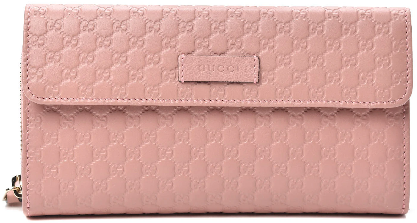 Underholde Gøre en indsats i stedet Gucci Microguccissima Continental Flap Wallet Pink in Leather with  Gold-tone - US