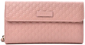 Gucci Microguccissima Continental Flap Wallet Pink