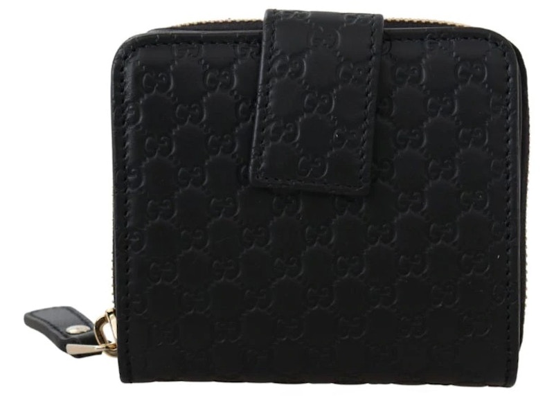 Gucci wallet clearance crossbody microguccissima black