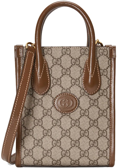 Gucci Ophidia Mini Bag Beige/Ebony in Canvas with Gold-tone - US