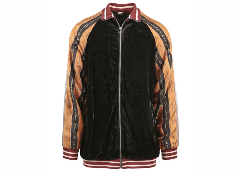 Gucci Mixed Media Trainingsjacke Schwarz