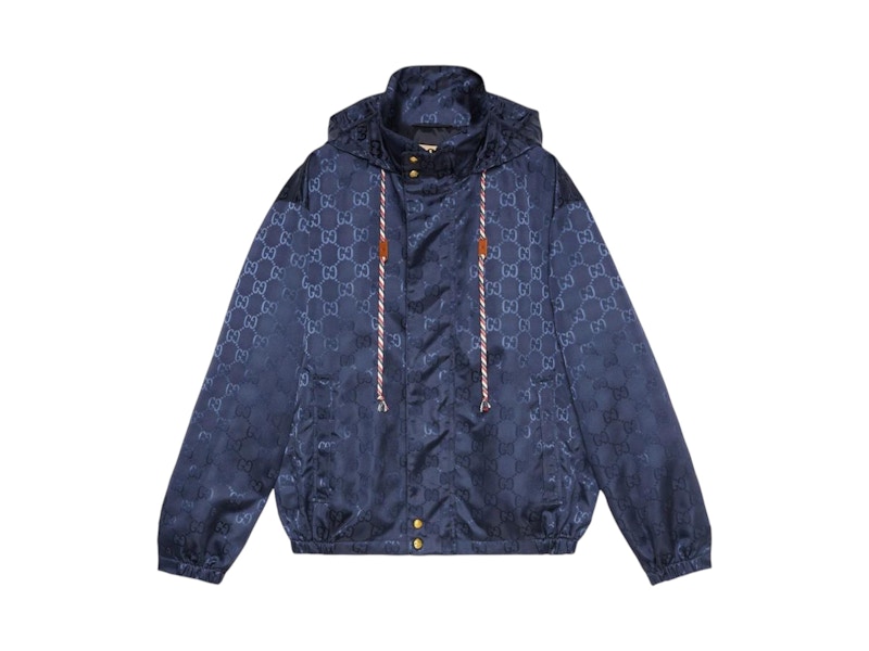 【関税込み】gucci 'GG' hooded jacket Gucci Men's GG Jacquard Hooded Jacket in Black Gucci