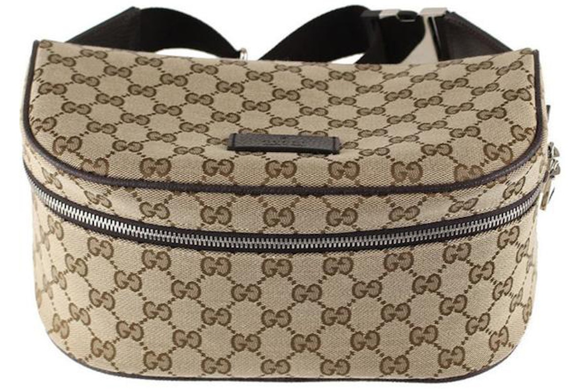 Pre-owned Gucci Monogram Pochette Shoulder Bag Brown