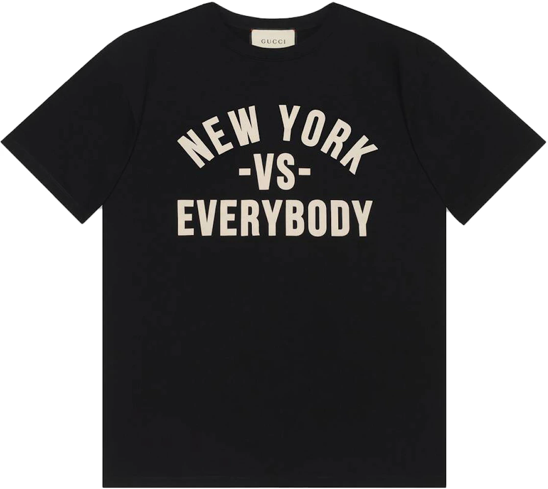 Gucci NEW YORK VS. EVERYBODY T-shirt Black Men's - SS21 - US