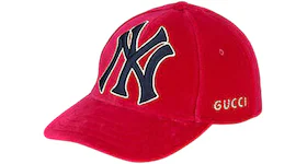 Gucci NY Yankees Velvet Cap Pink/Navy/White