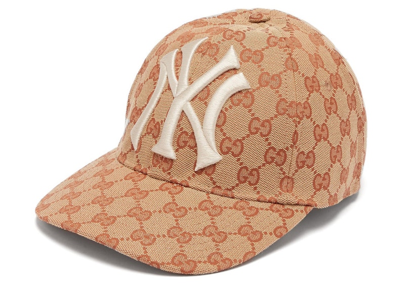 Gucci NY Yankees logo GG Cap Beige Men s US