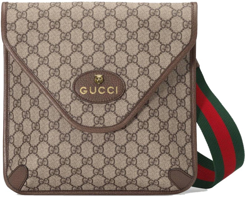 Gucci Messenger Bag GG Supreme Canvas Beige/Ebony
