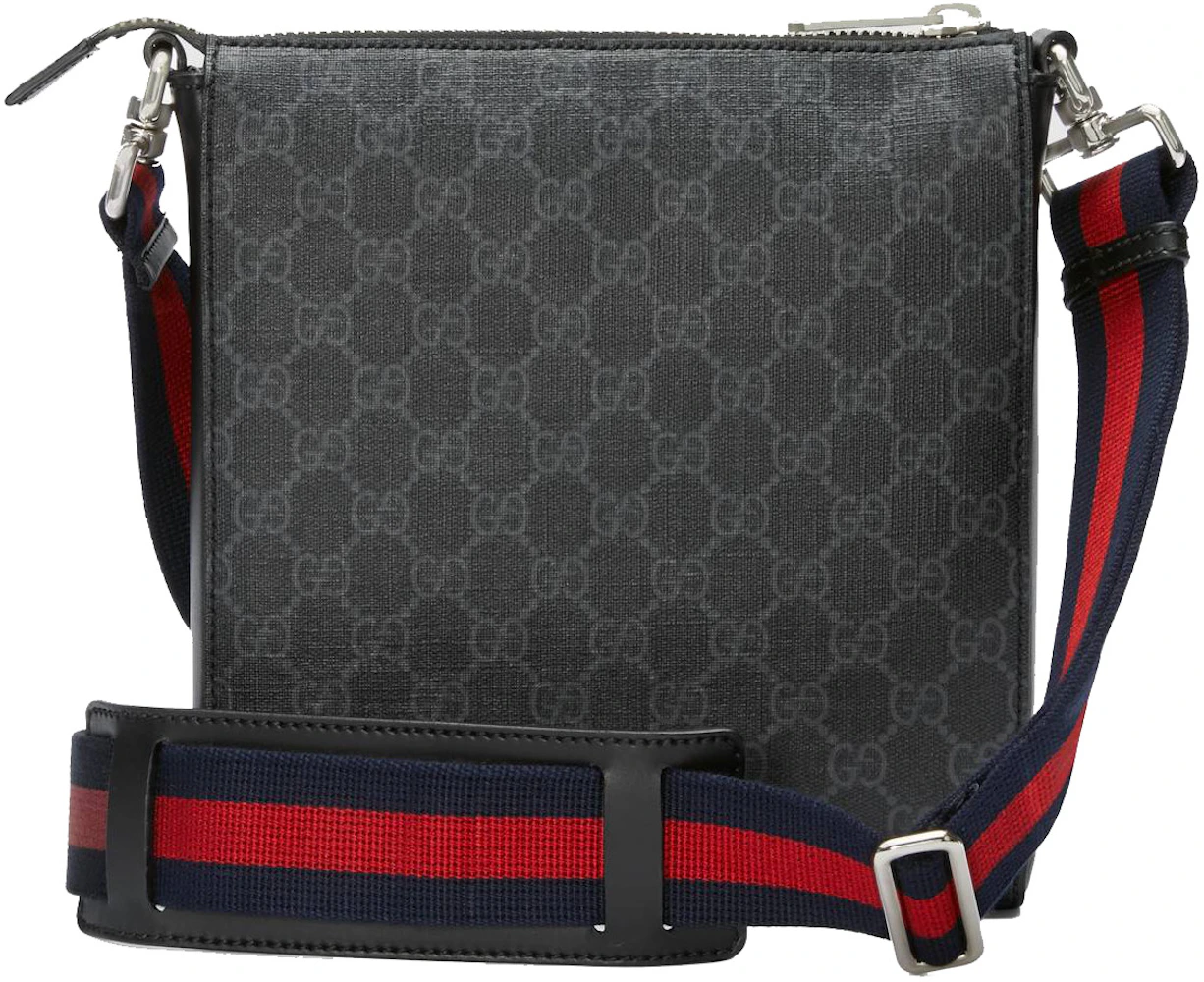 Gucci Night Courrier Messenger GG Supreme Black/Grey in Canvas with ...
