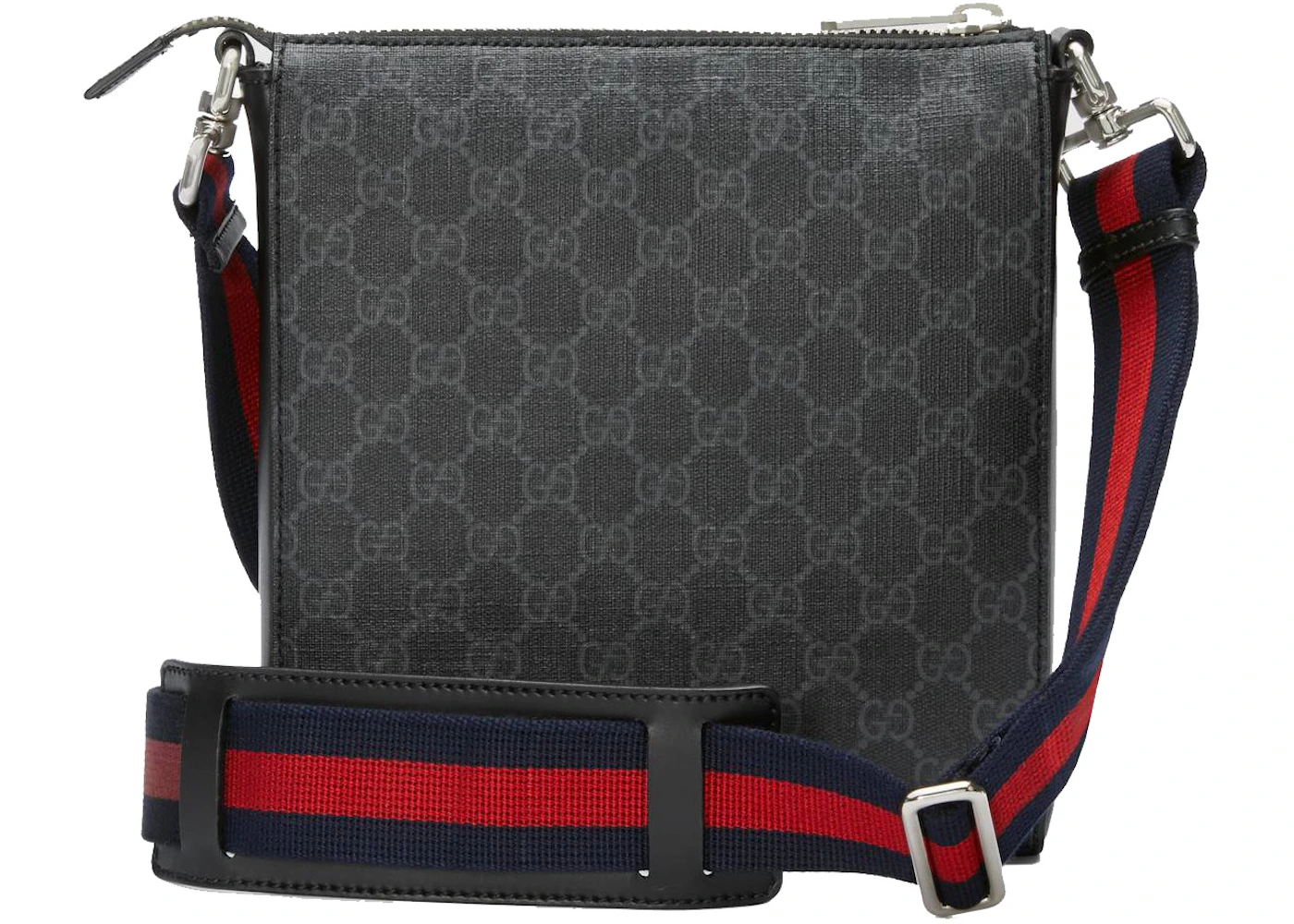 Gucci Night Courrier Messenger GG Supreme Black/Grey in Canvas with ...