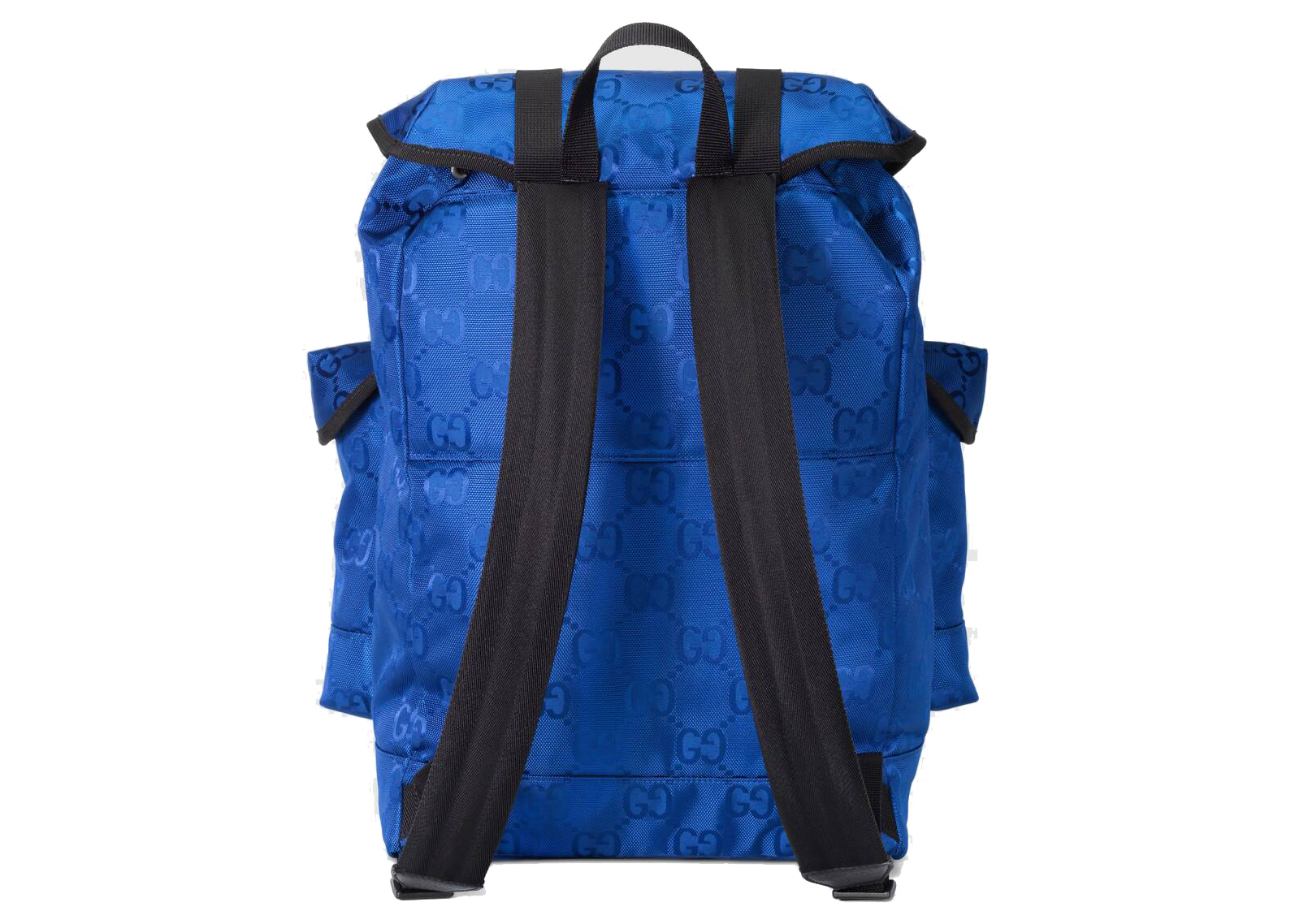 Gucci Off The Grid Backpack Blue in Econyl Nylon with Palladium 