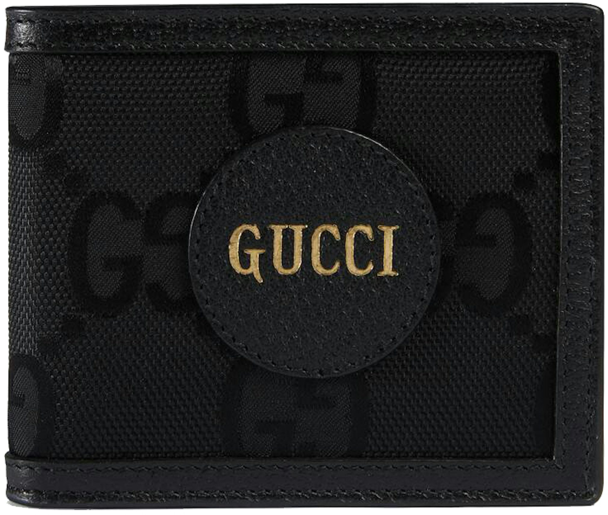 GUCCI: Off The Grid credit card holder in GG Supreme nylon and leather -  Black