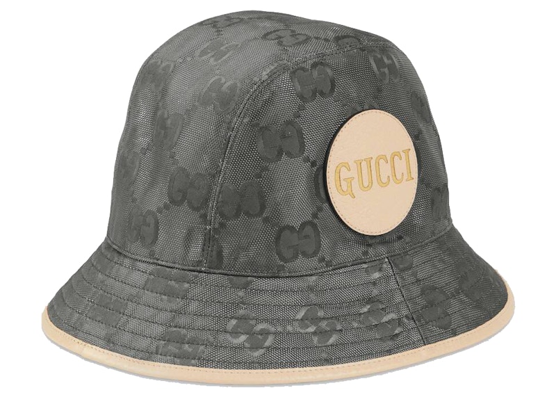 Gucci Off The Grid Bucket Hat Dark Grey in Econyl Nylon with