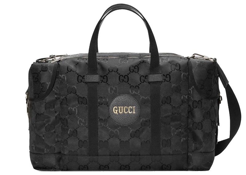 Gucci Off The Grid Duffle Bag Black in Nylon with Palladium tone US