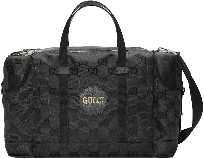 Gucci Off The Grid Duffle Bag Black in Nylon with Palladium-tone - US