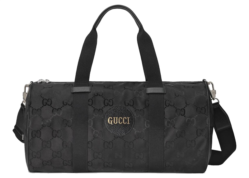 Gucci Off The Grid Duffle Bag Medium Black in Econyl Nylon with