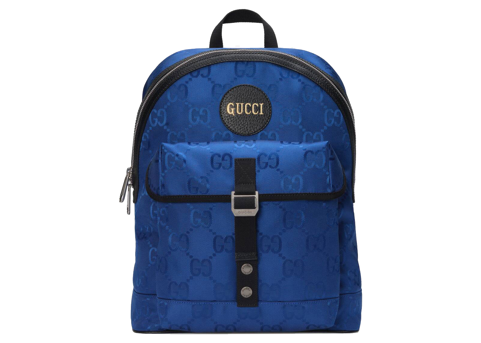 Gucci Off The Grid GG Backpack Blue in Econyl Nylon with Palladium 